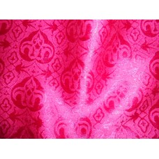 Cotton Silk Brocade 1 Magenta Fabric